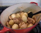 油不使用！うまうま鶏と卵のしょうゆ煮♪作り方4写真