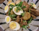 油不使用！うまうま鶏と卵のしょうゆ煮♪作り方5写真