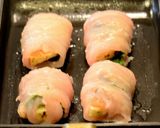 ささみで♪山芋と梅と海苔巻き巻き焼き～☆作り方6写真