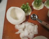 ルクエが活躍！カブのヘルシー肉詰め作り方2写真
