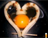 ちくわでキュートなハート目玉焼き作り方3写真
