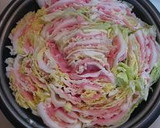白菜と豚肉の中華風かさね蒸し鍋作り方3写真