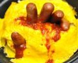 ハロウィンに✞ゾンビオムライスはいかが？作り方5写真