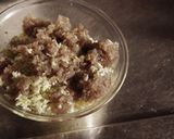 キャベツとこんにゃくダイエットチャーハン作り方1写真