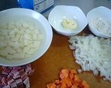 ＊スープ＊野菜ごろごろ牛乳スープ作り方1写真
