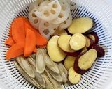 秋野菜と牛肉のピリッとゴマしょうゆソテー作り方2写真