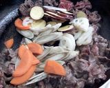 秋野菜と牛肉のピリッとゴマしょうゆソテー作り方4写真