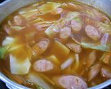韓国　キャベツのスープ　ヤンペッチュグク作り方3写真