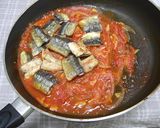 トマトの酸味まろやか☆さんまのパスタ♪作り方9写真