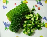 うち豆とゴーヤーのスープーカレー作り方3写真