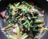 小松菜とハムの中華味炒め作り方4写真