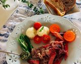 ルバーブと豚肉の赤ワイン煮作り方7写真