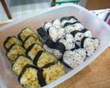 運動会弁当　赤組がんばれ作り方1写真