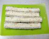 米粉生地で　トリプルチーズの焼ちくわパン作り方1写真