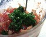 サルサは豚と水菜。作り方12写真