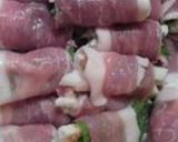 　美味!！梅と長芋の肉巻きてんぷら作り方2写真