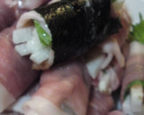 　美味!！梅と長芋の肉巻きてんぷら作り方3写真