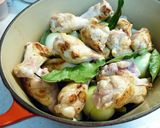 鶏とりんごの重ね焼き作り方3写真