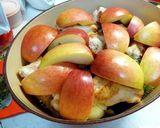 鶏とりんごの重ね焼き作り方4写真