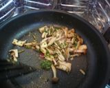 きのことくるみの大葉ソースパスタ作り方2写真