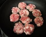 お弁当に★豚コマ切れ肉でバジルバーグ☆作り方5写真