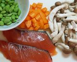 秋野菜の彩り五目炊き込みご飯作り方2写真
