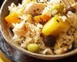 秋野菜の彩り五目炊き込みご飯作り方4写真