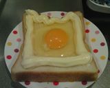 パン屋さんの目玉焼きトースト作り方4写真
