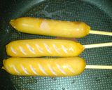 グリドル風？甘ふわっ☆ホットケーキドッグ作り方4写真