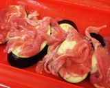 ルクエで中華風茄子トマとんの重ね蒸し作り方3写真