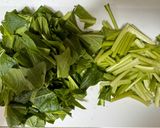 お酒のつまみに！栄養満点！小松菜炒め作り方1写真