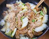 豚バラ白菜とえのきのバタポン炒め😋🍚作り方5写真