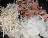 フィッシュソーセージとシャキシャキ野菜の半熟目玉作り方3写真