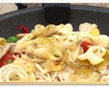 たもぎ茸たっぷりのオイルパスタ【食遺産】作り方7写真