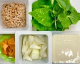 ぶんぶんチョッパー☆緑の豆腐を納豆で作り方1写真