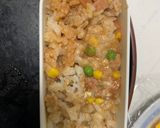 レンジ簡単ポークチャップ味オムライス弁当作り方8写真