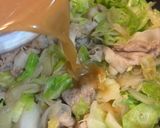 豚こまとキャベツの白だし味噌炒め♪作り方6写真
