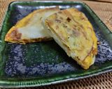 納豆とたまごのライスペーパーお好み焼き作り方6写真