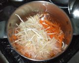 ニンジン胡麻あえ♪簡単ほうれん草もやし作り方5写真