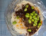 混ぜてかけるだけ！甜麺醤ダレの素麺作り方4写真