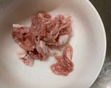 簡単オイ梅クリーム味青椒肉絲風作り方1写真