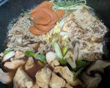 京都風鶏のすき焼き柚子大根まみれ作り方7写真