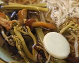 山菜とめかぶの蕎麦作り方4写真