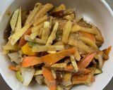 お一人様野菜たっぷりオイ味噌ウインナー丼作り方17写真
