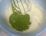 抹茶チョコでレアチーズケーキ♪栗入り☆作り方20写真