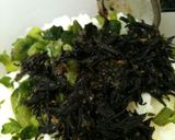 癖になる味☆春菊とひじきの混ぜご飯作り方3写真