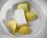一緒にチンして「簡単☆豆腐でポテサラ」作り方1写真