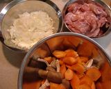 チキンのビネガー煮 クリーム仕立て♪作り方1写真