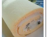 ＊しっとりふわ～♪黒豆の練乳ロールケーキ作り方15写真