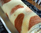 ＊しっとりふわ～♪黒豆の練乳ロールケーキ作り方16写真